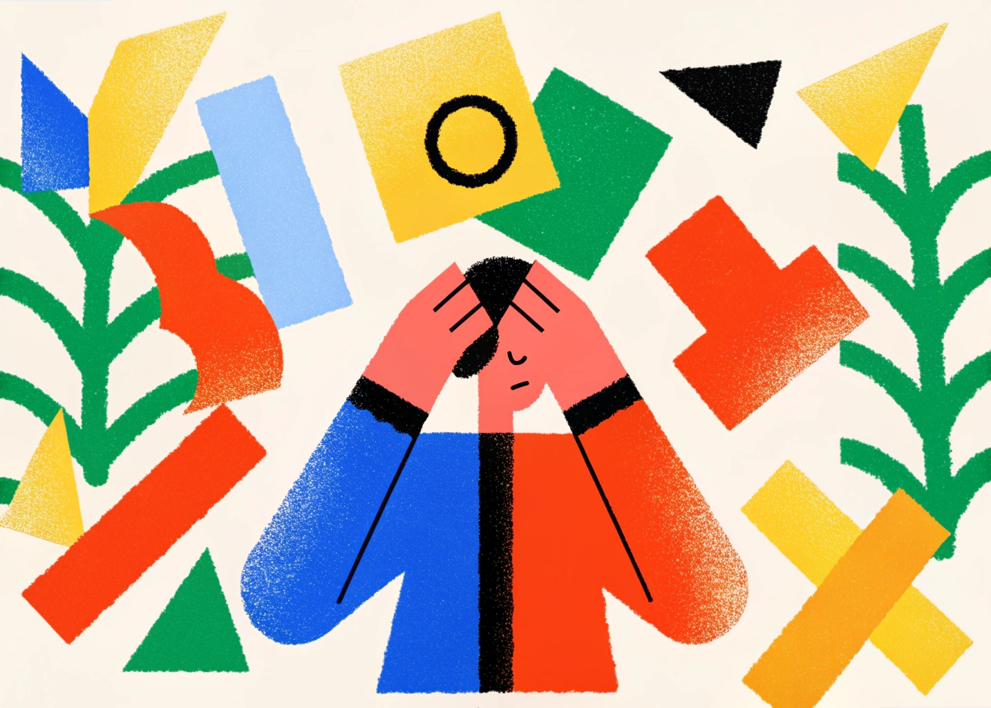 Illustration représentant l’exclusion temporaire d’un agent public en situation de maladie, avec des éléments symbolisant la fonction publique, la décision administrative et les droits de l’agent