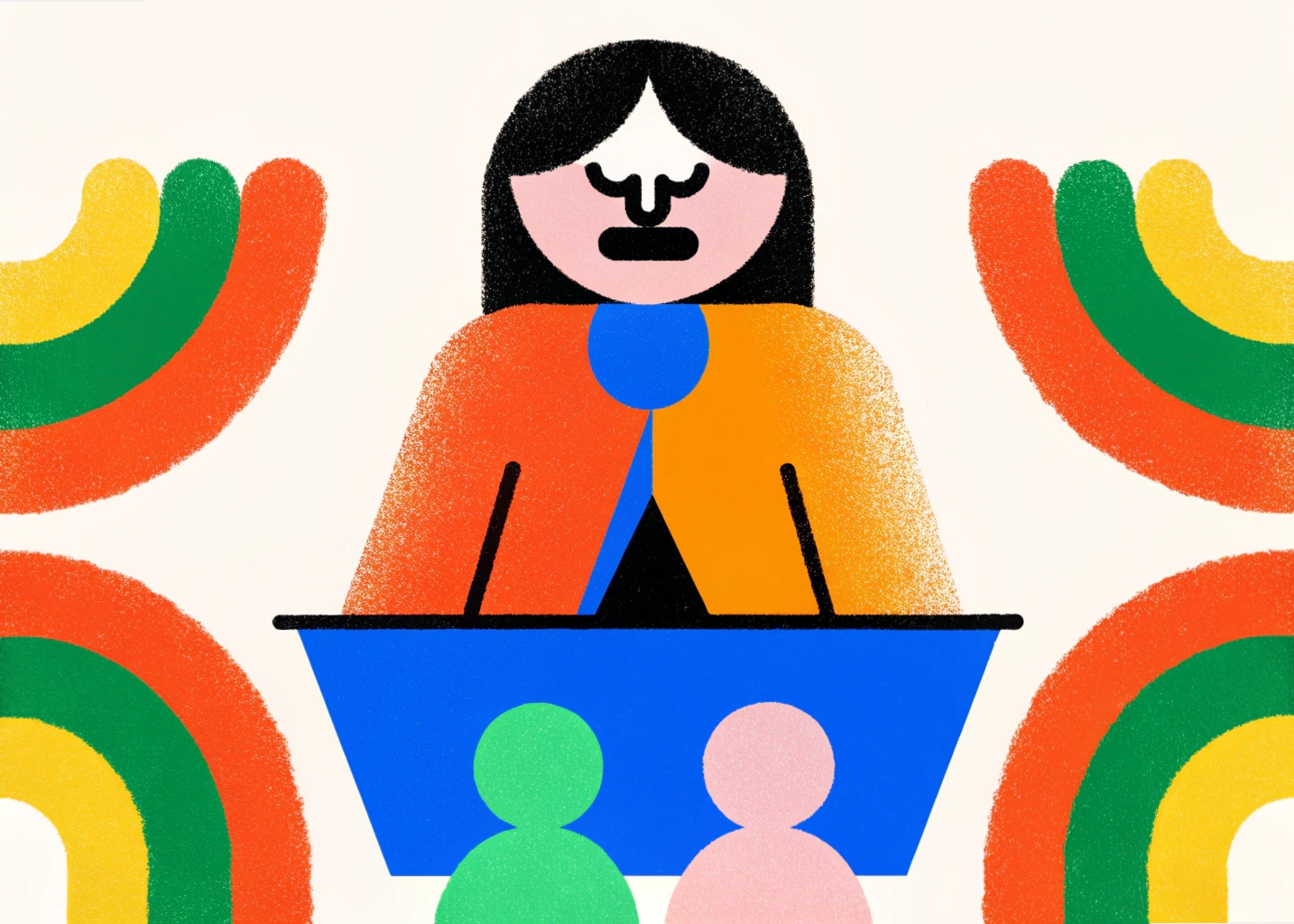 Illustration représentant une situation de harcèlement moral, avec des éléments symbolisant la pression psychologique, le contexte professionnel et la protection juridique