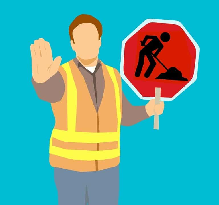 Zone De Construction, En Construction, Site De Contrat