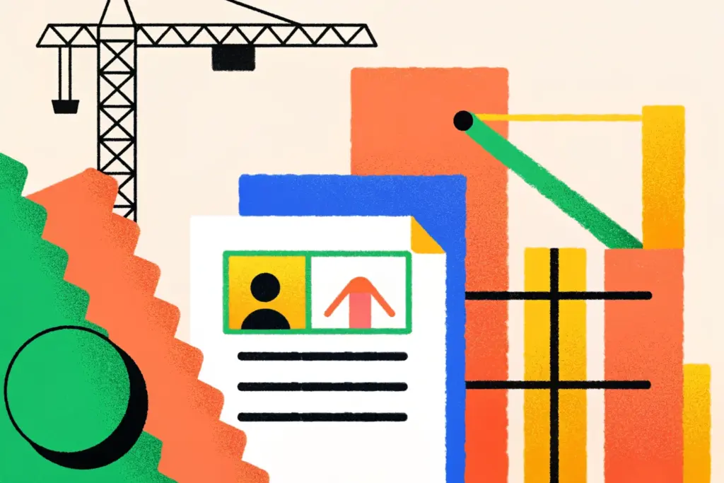 Illustration représentant un recours gracieux contre un permis de construire, avec des éléments symbolisant la contestation administrative, le dialogue avec l’autorité compétente et le projet immobilier