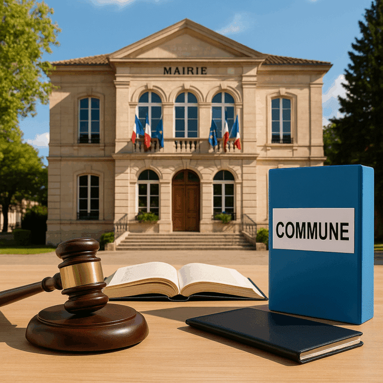 Décision locale devant la Mairie