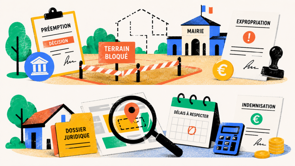 Préemption, expropriation, terrain bloqué : comment défendre la valeur de votre bien face à une décision publique ?